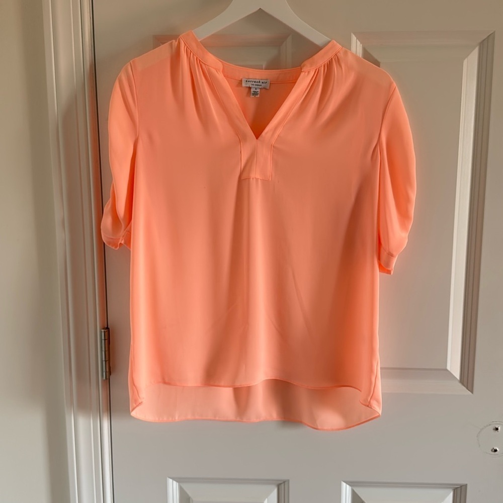 Current Air Neon Orange Size Small Blouse